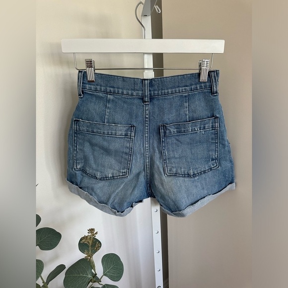 Madewell Button Fly High Waisted Denim Jean Shorts Size 24 - Picture 12 of 13